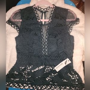 S/M Haute Monde Lace Blouse